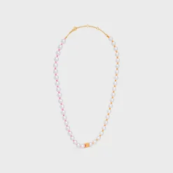 Online Plage Pearl Necklace in Brass with Gold Finish and Resin Pearls Women Triomphe | Other Lines