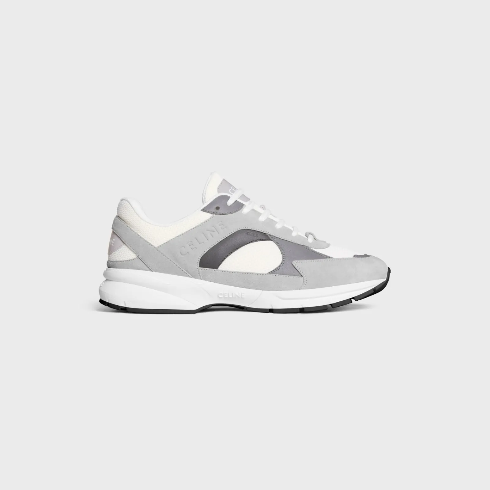 Discount RUNNER CR-03 LOW LACE-UP SNEAKER in MESH, SUEDE CALFSKIN AND CALFSKIN Sneakers
