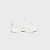 Outlet RUNNER CR-03 LOW LACE-UP SNEAKER in MESH, SUEDE CALFSKIN AND CALFSKIN Women Sneakers