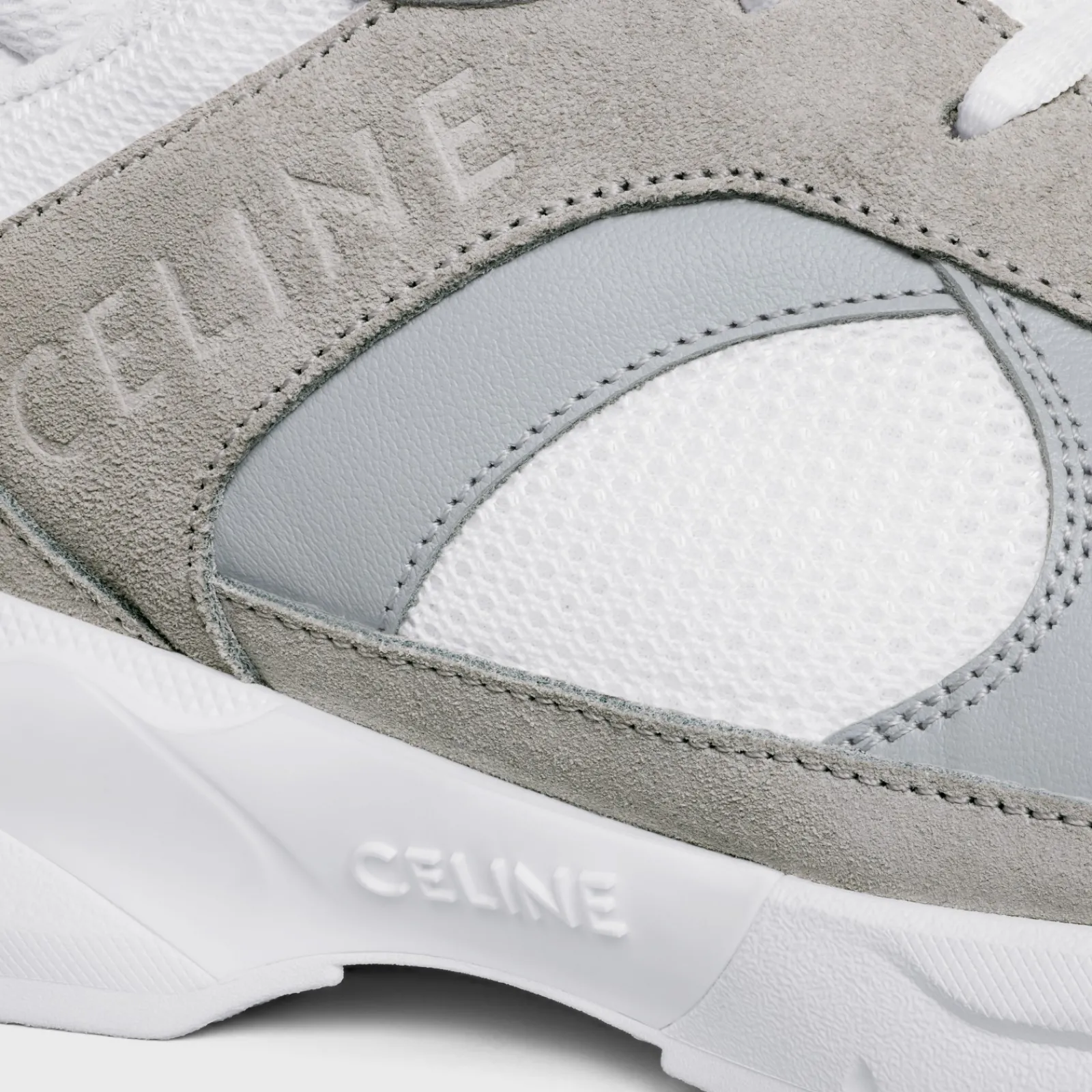 Best RUNNER CR-03 LOW LACE-UP SNEAKER in SUEDE CALFSKIN, MESH AND CALFSKIN Women Sneakers