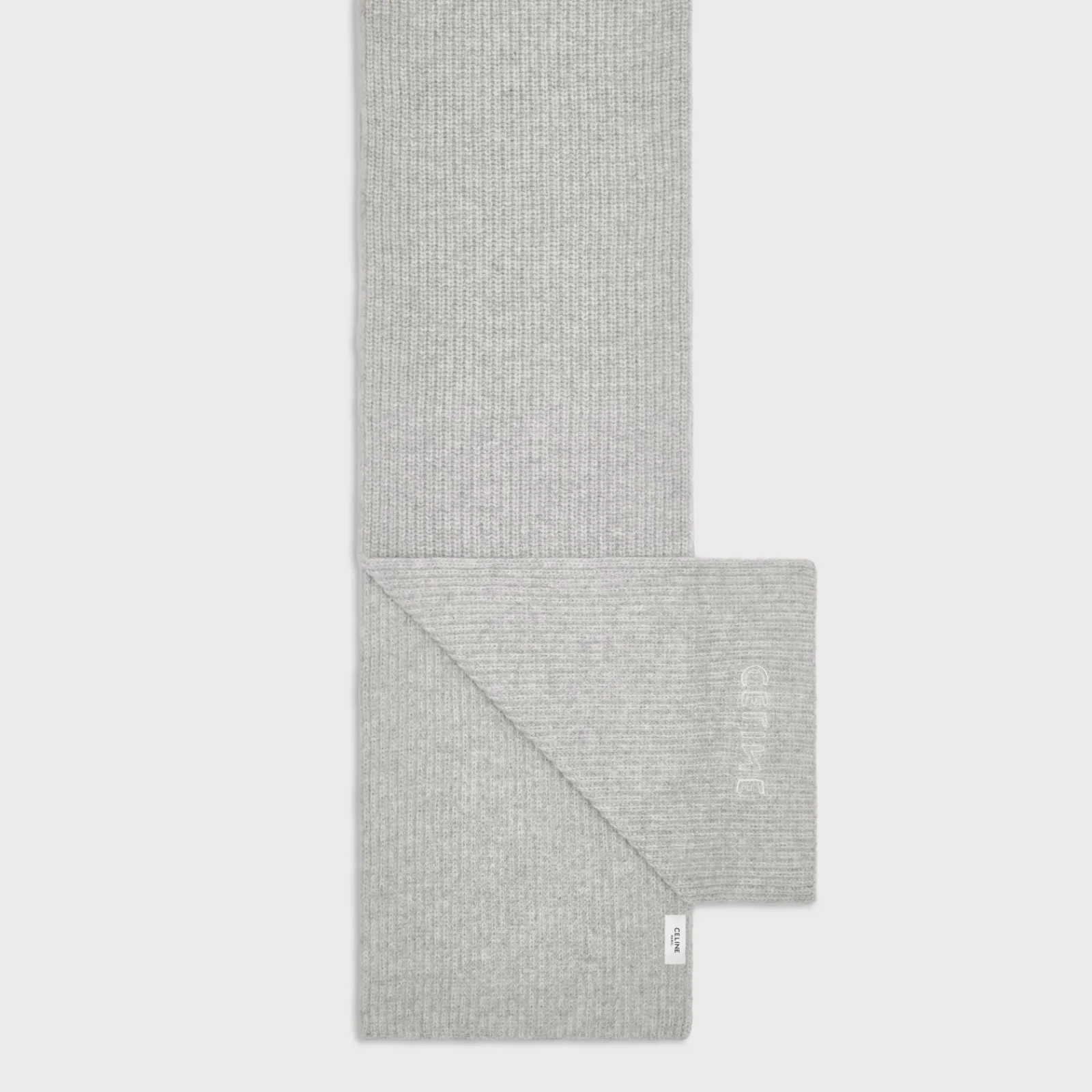 Online SCARF IN RIBBED FELTED WOOL Hats And Soft Accessories