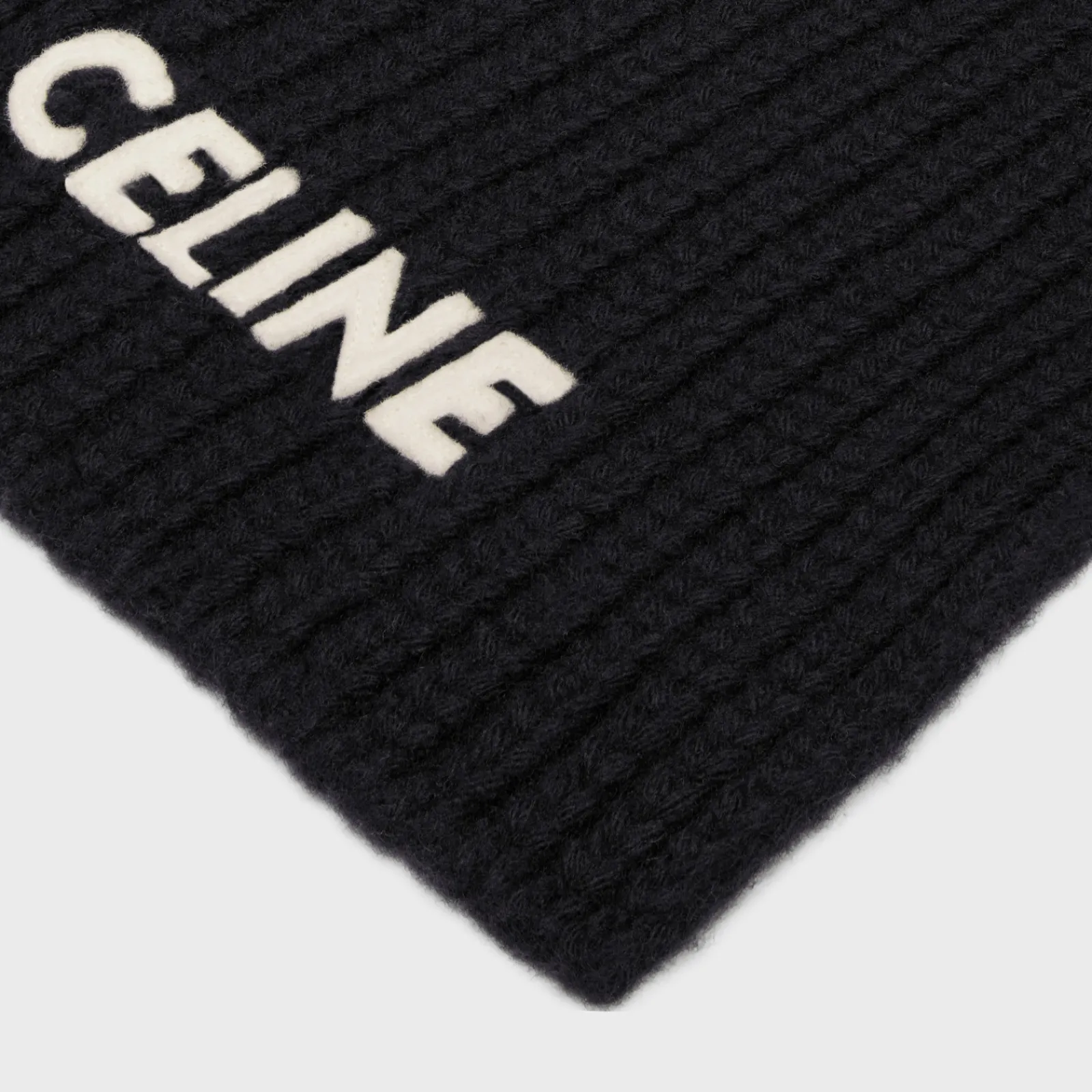 Online scarf in ribbed wool Hats And Soft Accessories