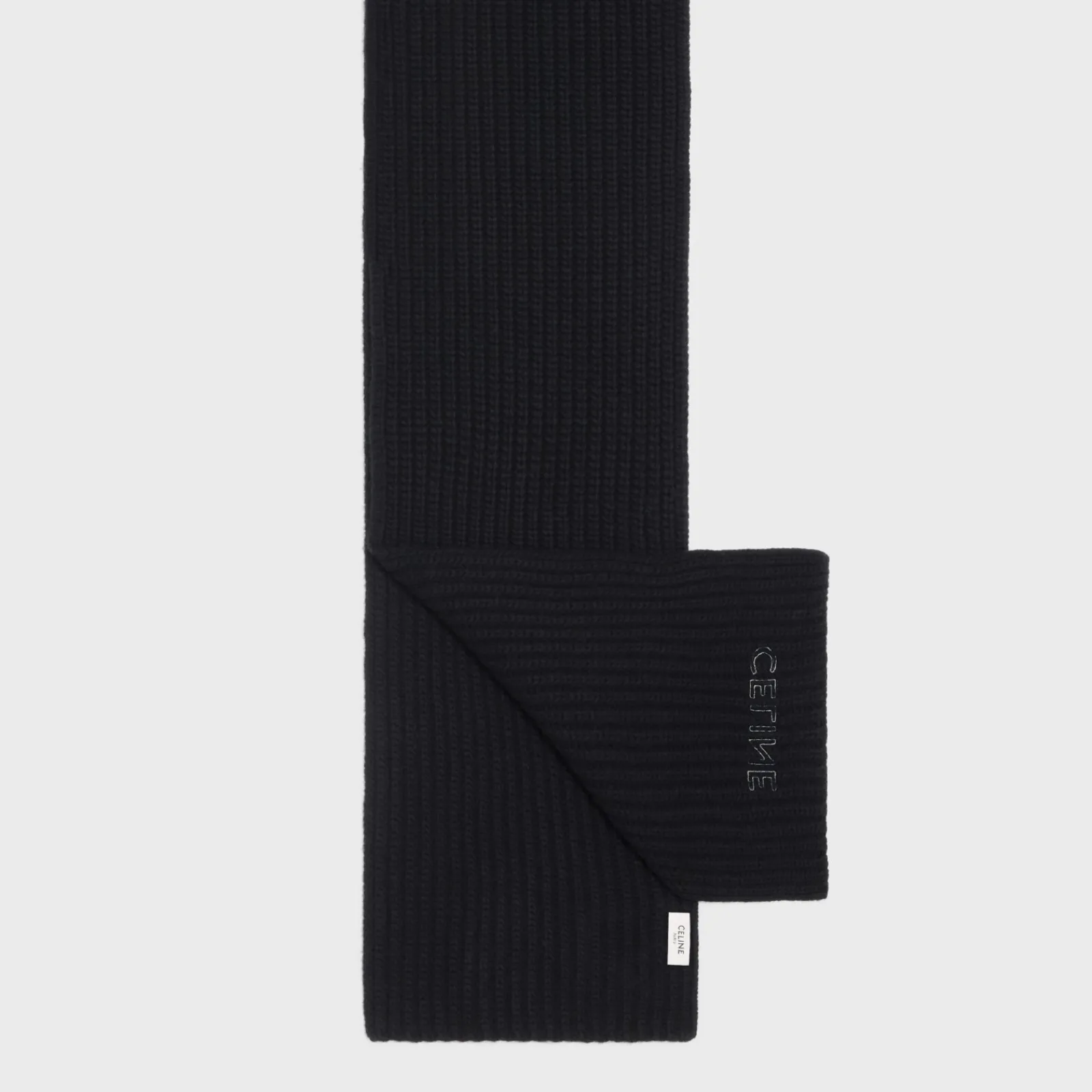 New SCARF IN RIBBED WOOL Hats And Soft Accessories