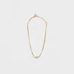 New Sentimental Brillant Bracelet in Yellow Gold and Diamond Women Celine Sentimental | Categories·Bracelets