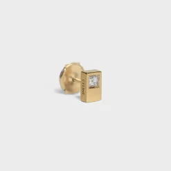 Online Sentimental Double Square Stud in Yellow Gold and Diamond Women Celine Sentimental | Categories·Earrings