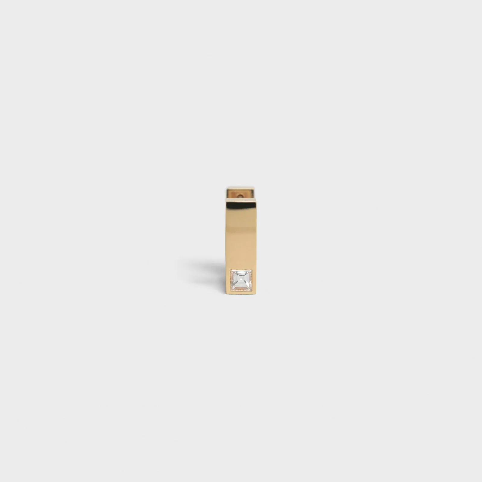Sale Sentimental Square Earring in Yellow Gold and Diamond Women Celine Sentimental | Categories·Earrings