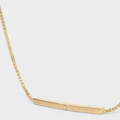 Clearance Sentimental Straight Bracelet in Yellow Gold and Diamond Women Celine Sentimental | Categories·Bracelets