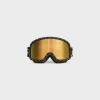 New Ski Mask in Plastic with Metal Studs & Mirror Lenses Sunglasses