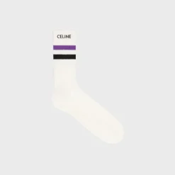 Online socks in striped cotton Hats And Soft Accessories