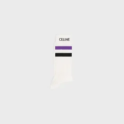 Online socks in striped cotton Hats And Soft Accessories