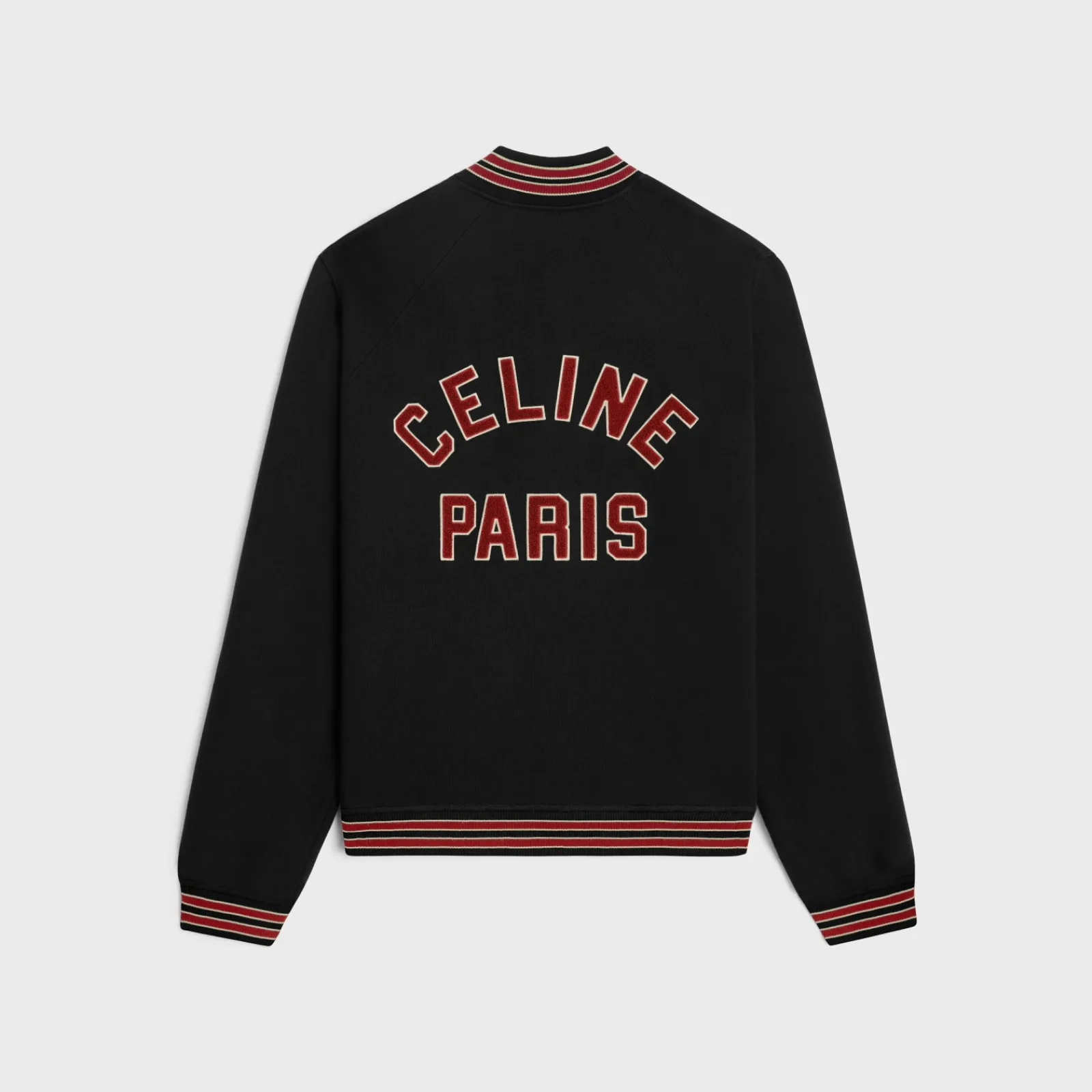 Fashion teddy college jacket in cotton fleece T-Shirts And Sweatshirts | Coats & Blousons