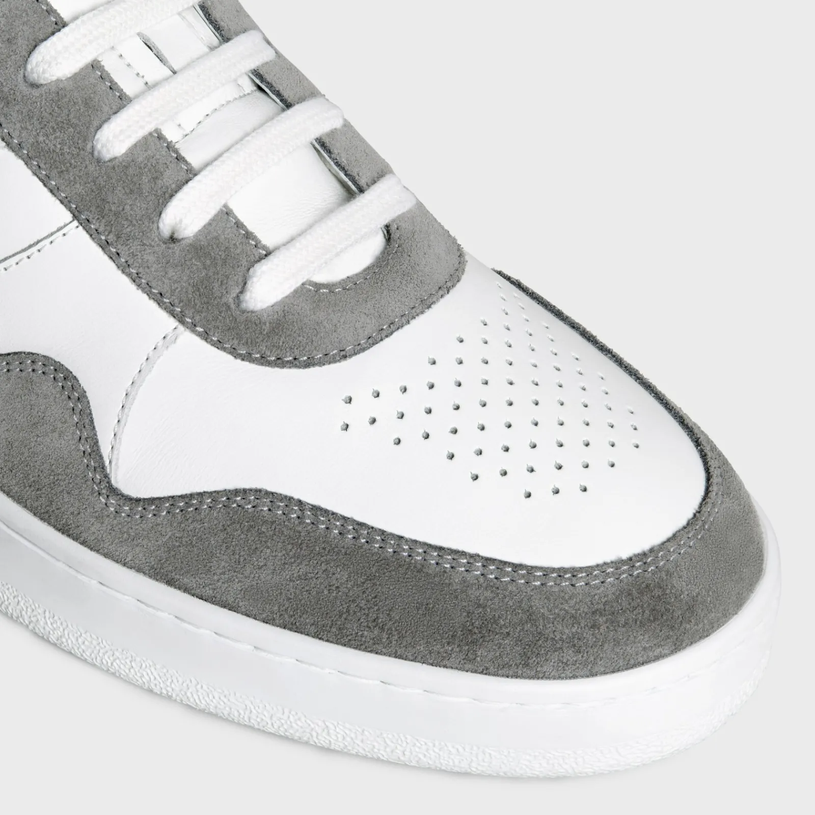 Outlet TRAINER LOW LACE-UP SNEAKER in SUEDE CALFSKIN AND CALFSKIN Sneakers