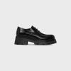 Online TRIOMPHE RANGERS DERBY WITH PERFORATED TRIOMPHE in POLISHED BULL Women Loafers And Flats