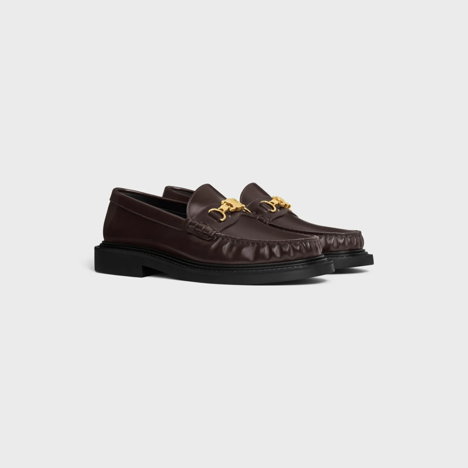 Clearance UNIVERSITÉ TRIOMPHE CHAIN LOAFFER in POLISHED BULL Women Loafers And Flats