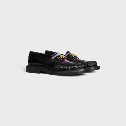 Outlet UNIVERSITÉ TRIOMPHE CHAIN LOAFER in POLISHED BULL AND TARTAN Women Loafers And Flats