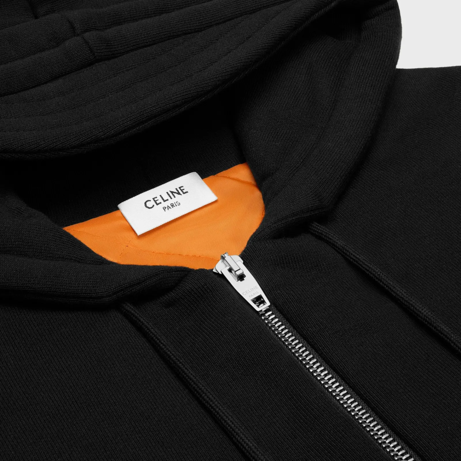 Discount zipped quilted hoodie in cotton fleece T-Shirts And Sweatshirts