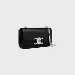 Clearance CHAIN SHOULDER BAG CLAUDE in shiny calfskin Women More Lines·Claude | Categories·Shoulder Bags