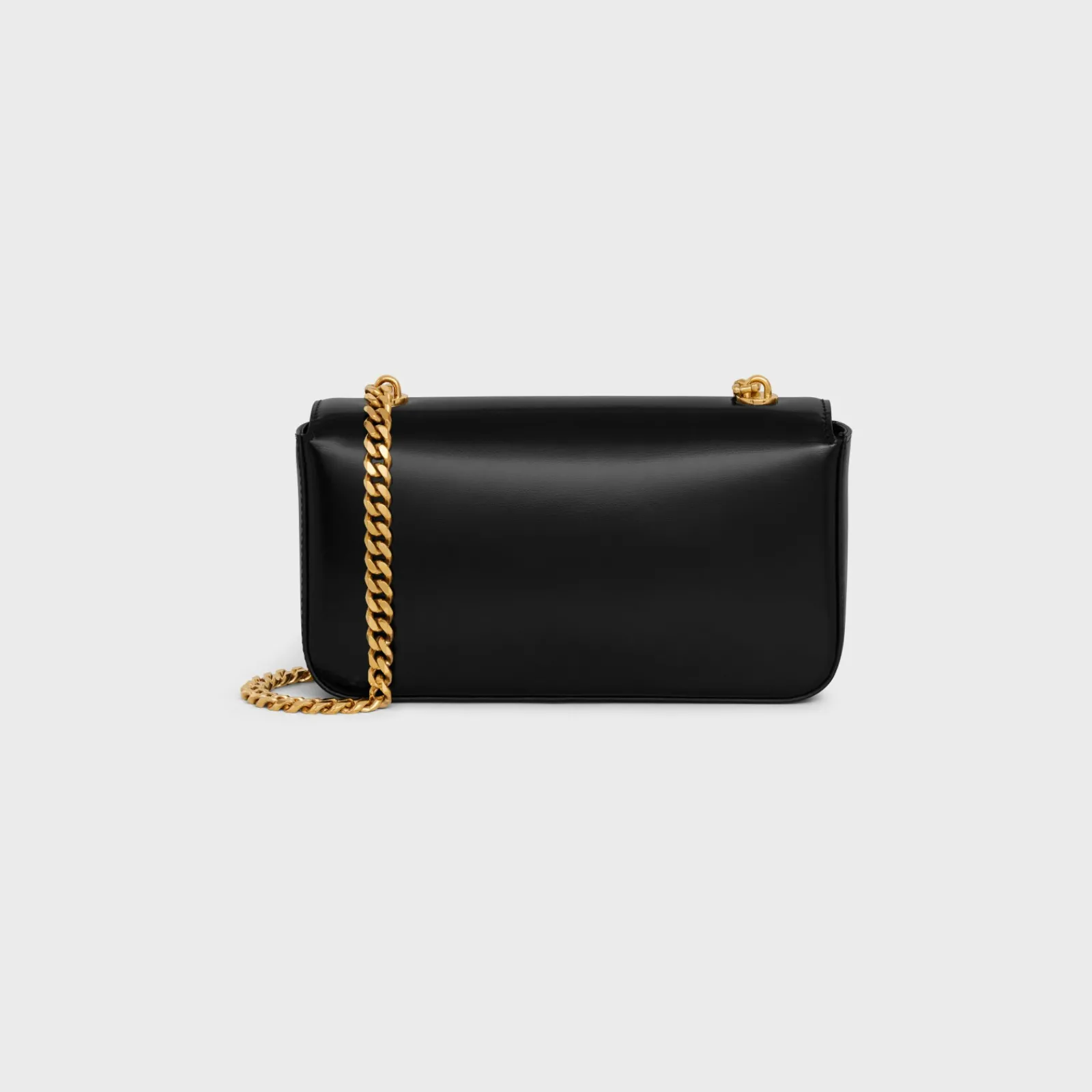 Hot CHAIN SHOULDER BAG CLAUDE WITH STRASS CLOSURE in shiny calfskin Women More Lines·Claude | Categories·Shoulder Bags