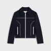 Outlet chelsea blouson jacket in gauffered double wool Women Jackets