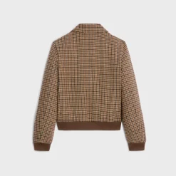 Online Chelsea blouson jacket in check wool Women Jackets