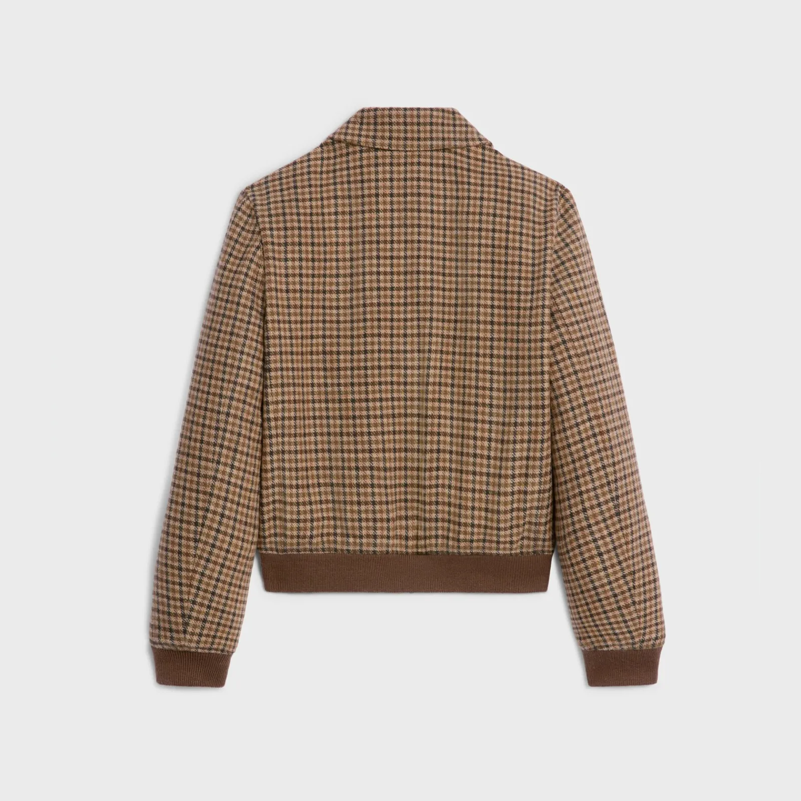 Online Chelsea blouson jacket in check wool Women Jackets