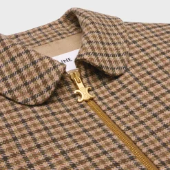 Online Chelsea blouson jacket in check wool Women Jackets