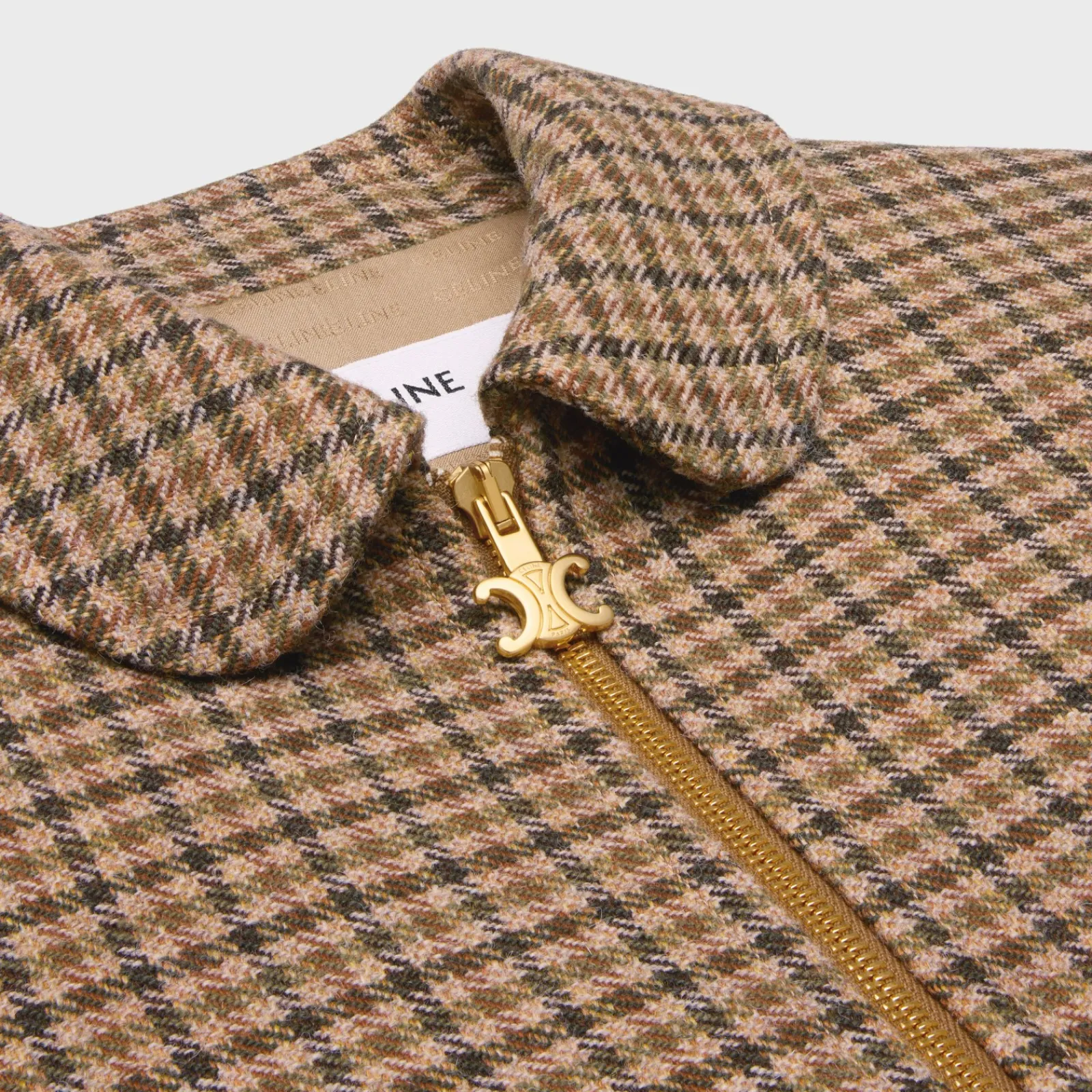 Online Chelsea blouson jacket in check wool Women Jackets