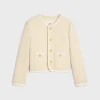 Discount chelsea jacket in cashmere bouclette natté Women Jackets