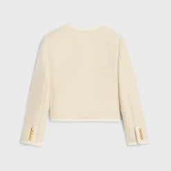 Discount chelsea jacket in cashmere bouclette natté Women Jackets