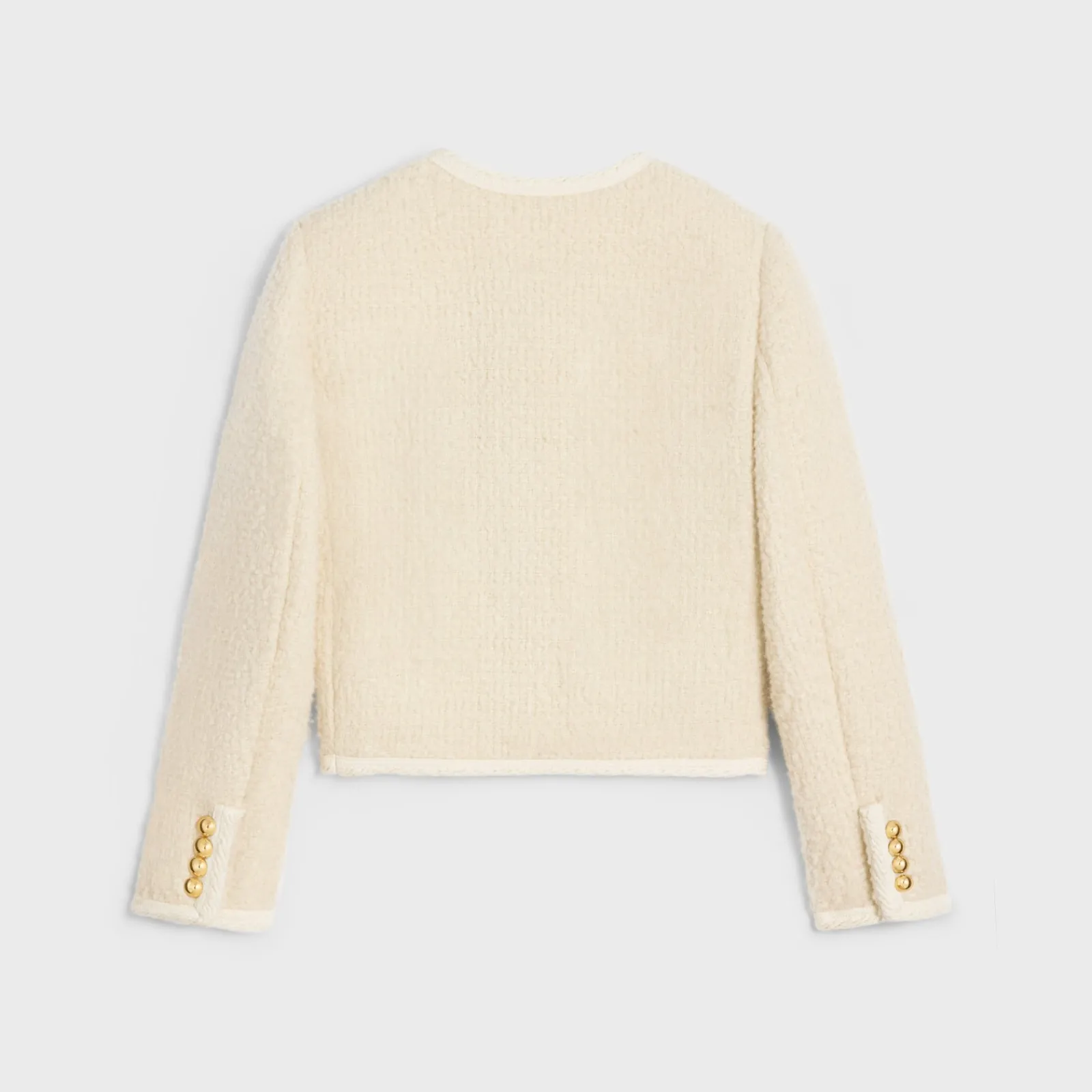 Discount chelsea jacket in cashmere bouclette natté Women Jackets