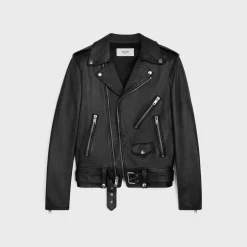 Discount classic biker jacket in calfskin Coats & Blousons | Leather