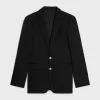 Sale classic jacket in diagonal wool Jackets & Trousers