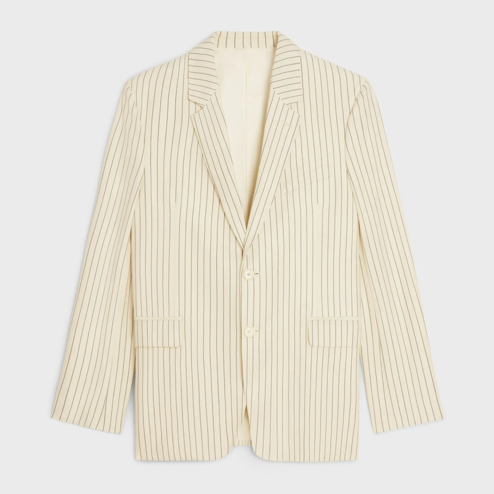 Online classic jacket in striped wool Jackets & Trousers