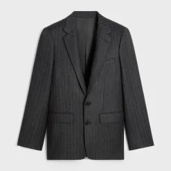 Discount classic jacket in striped flannel Jackets & Trousers