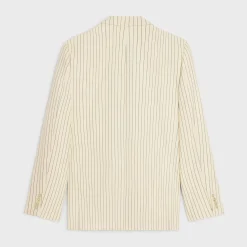 Online classic jacket in striped wool Jackets & Trousers