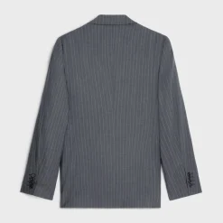 Fashion classic jacket in striped wool Jackets & Trousers