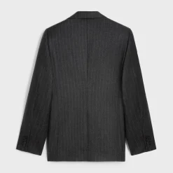 Discount classic jacket in striped flannel Jackets & Trousers