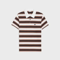 Clearance classic polo shirt in striped cotton jersey T-Shirts And Sweatshirts
