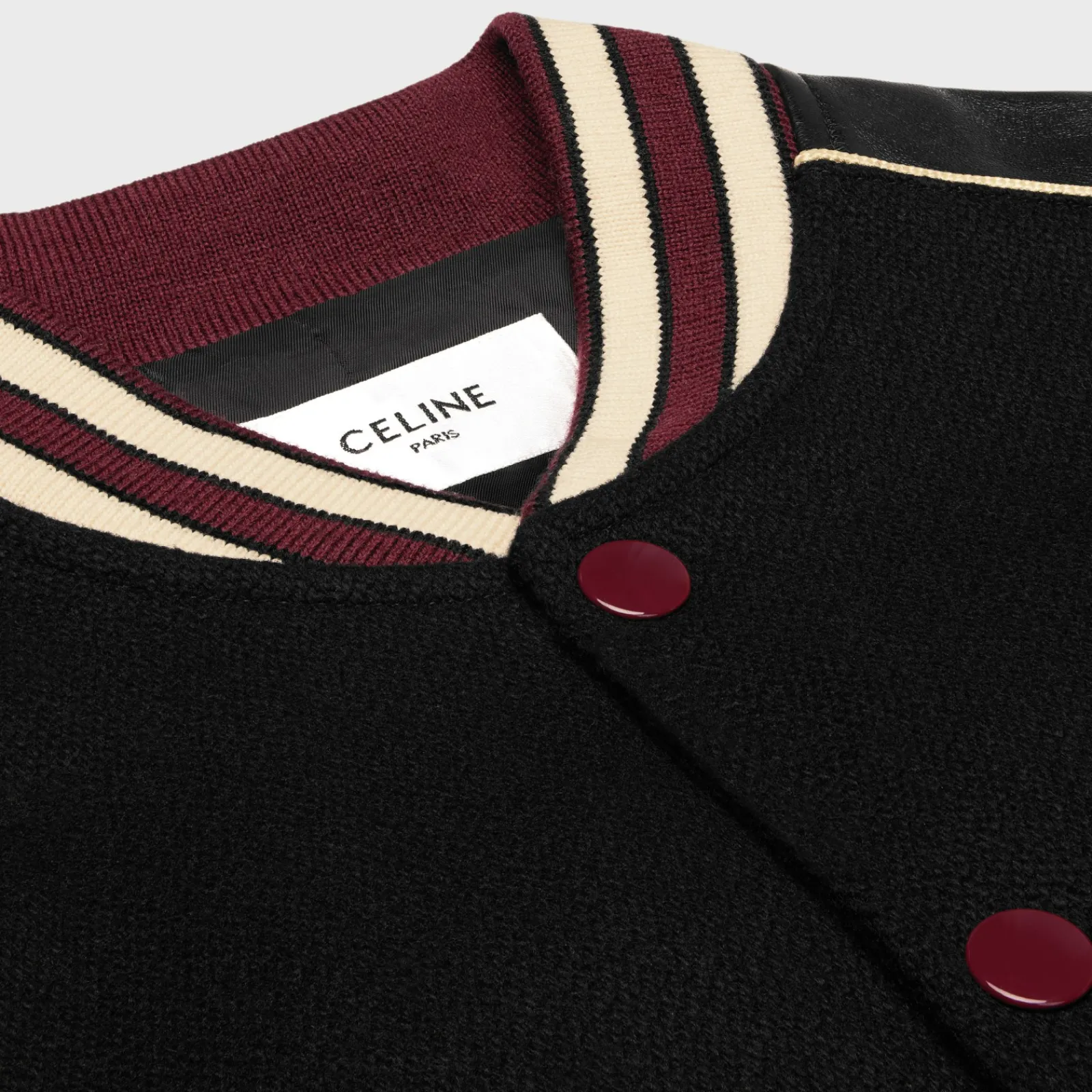 New classic teddy jacket in textured wool Coats & Blousons