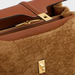 Outlet Classique 16 Bag in SHEARLING AND CALFSKIN Women 16 | Categories·Top-Handle Bags