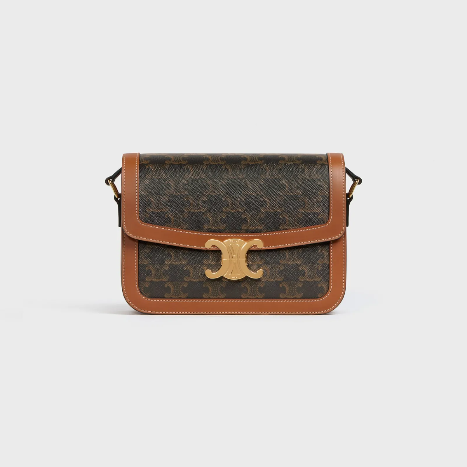 Discount Classique Triomphe Bag in Triomphe Canvas and Calfskin Women Triomphe | Triomphe Canvas