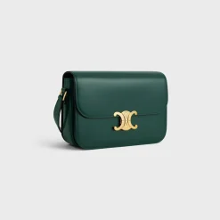 New CLASSIQUE TRIOMPHE BAG in shiny calfskin Women Triomphe | Categories·Cross-Body Bags