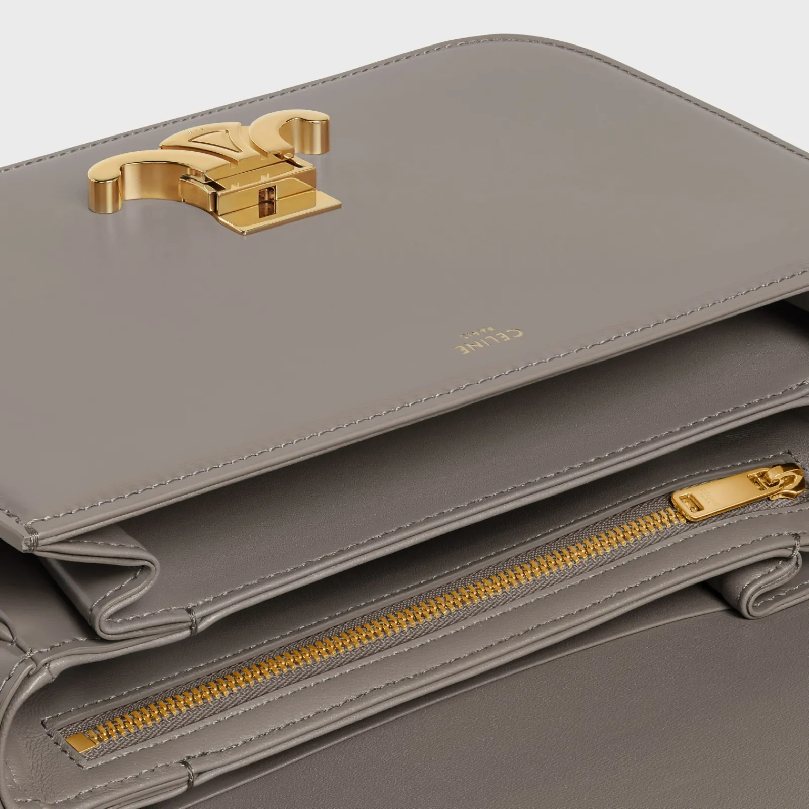 New CLASSIQUE TRIOMPHE BAG in shiny calfskin Women Triomphe | Categories·Cross-Body Bags
