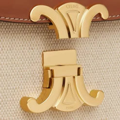 Discount Classique Triomphe Bag in TEXTILE AND CALFSKIN Women Triomphe | Categories·Cross-Body Bags