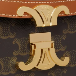 Discount Classique Triomphe Bag in Triomphe Canvas and Calfskin Women Triomphe | Triomphe Canvas