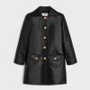 Discount coat with Claudine collar in soft lambskin Women Coats | Leather And Shearling