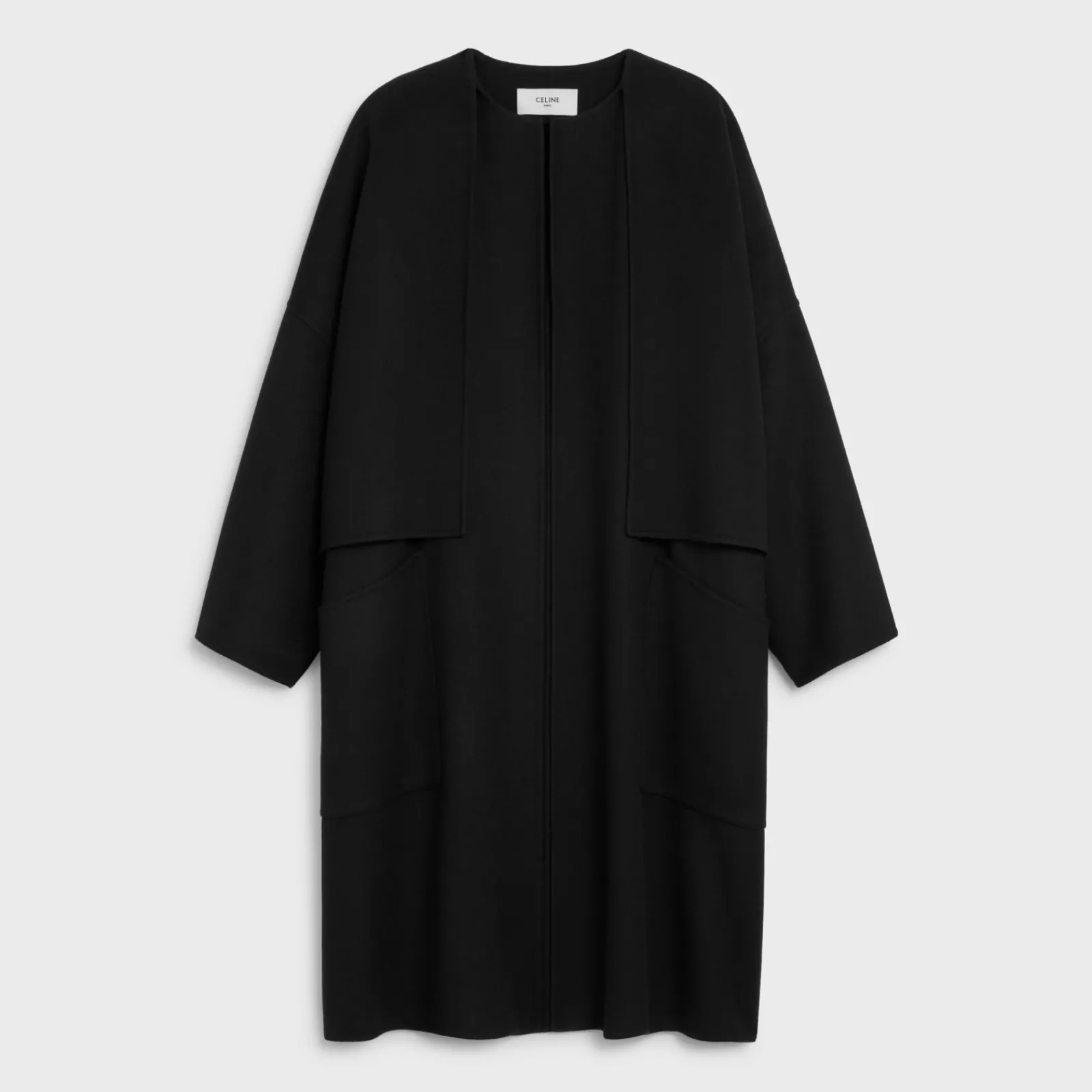 New Coat with pure collar in double face Cashmere Women Coats