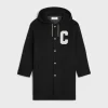 Outlet college long parka in double-face wool Coats & Blousons