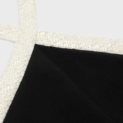 Fashion column dress in satin-lined crepe Women Dresses And Skirts