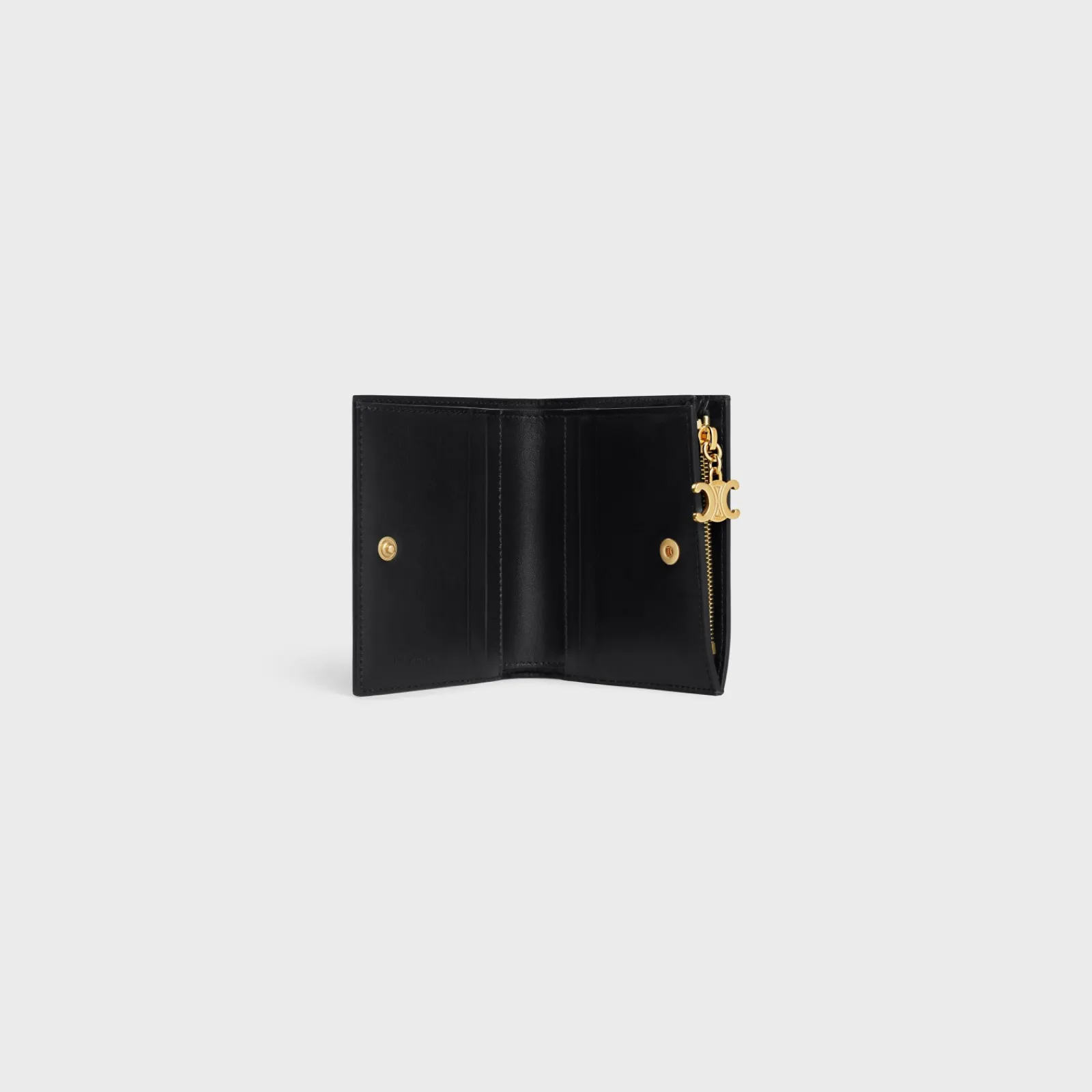 Online COMPACT WALLET TRIOMPHE CHARMS in SHINY CALFSKIN Women Triomphe | Categories·Wallets